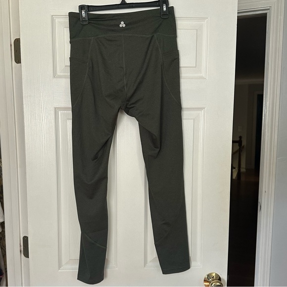 Tek Gear Leggings with Pockets Moss Green - Picture 3 of 3